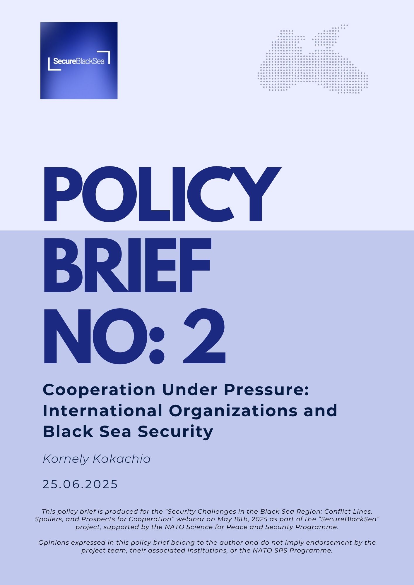 Cooperation Under Pressure: International Organizations and Black Sea Security
